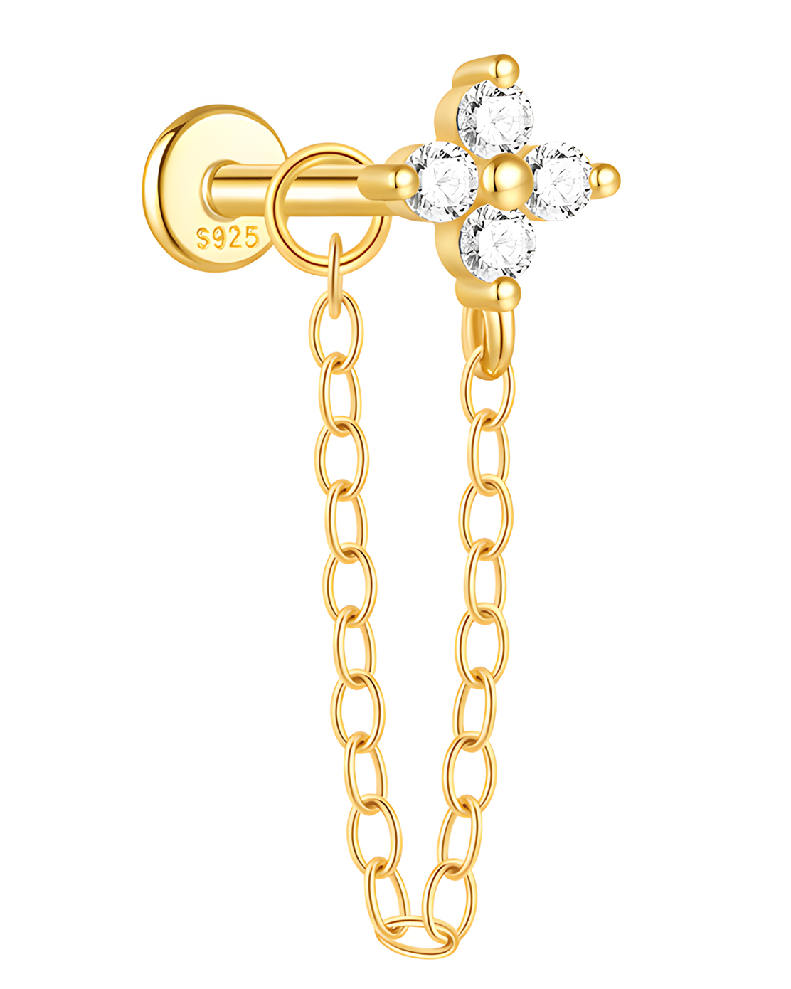 Blossom Dangle Chain Flat Back Helix